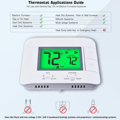 Garystat thermostat quick and easy installation without complex wiring.