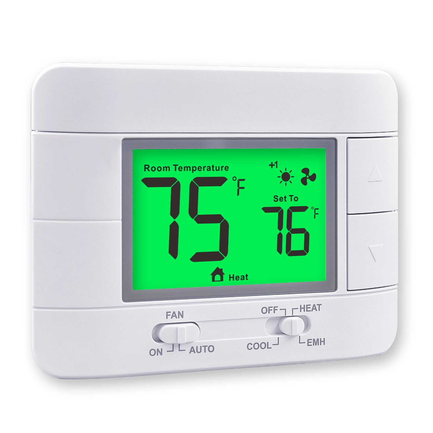 Garystat thermostat with large green display for easy viewing at any time