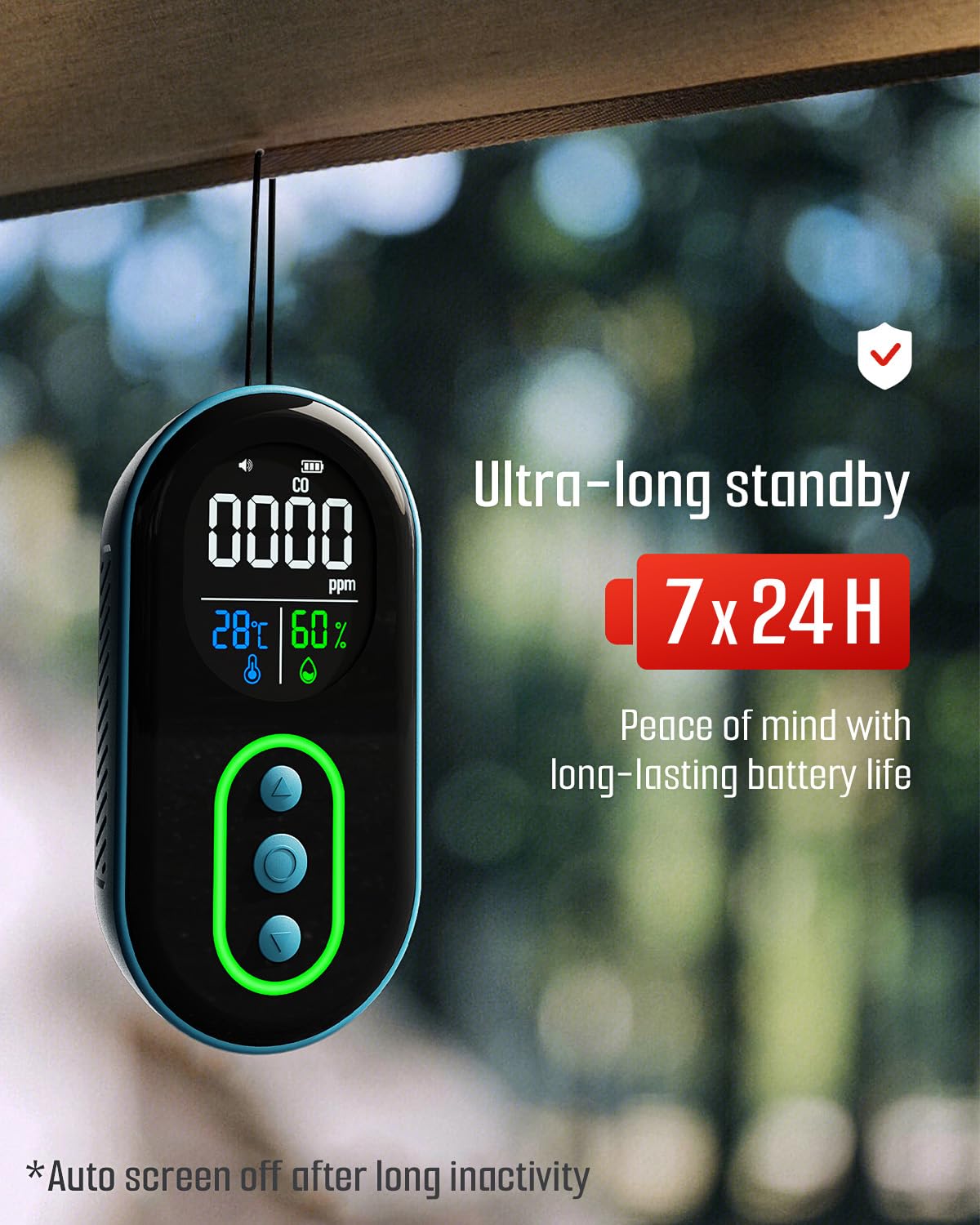 GasDoc DS-399 included lanyard enables secure travel and camping accessibility.
