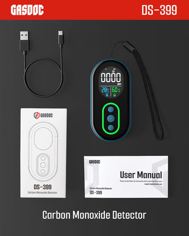 GasDoc DS-399 package contents provide ready-to-use safety kit.