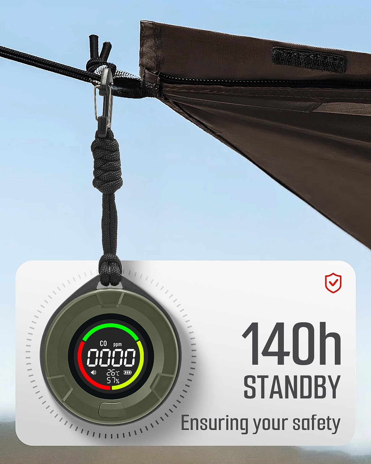 GasDoc DS-100 long-life battery for extended travel protection