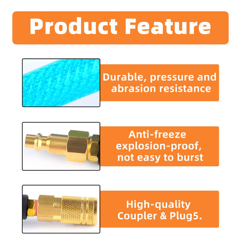 GASHER brass coupler and plug for secure connections