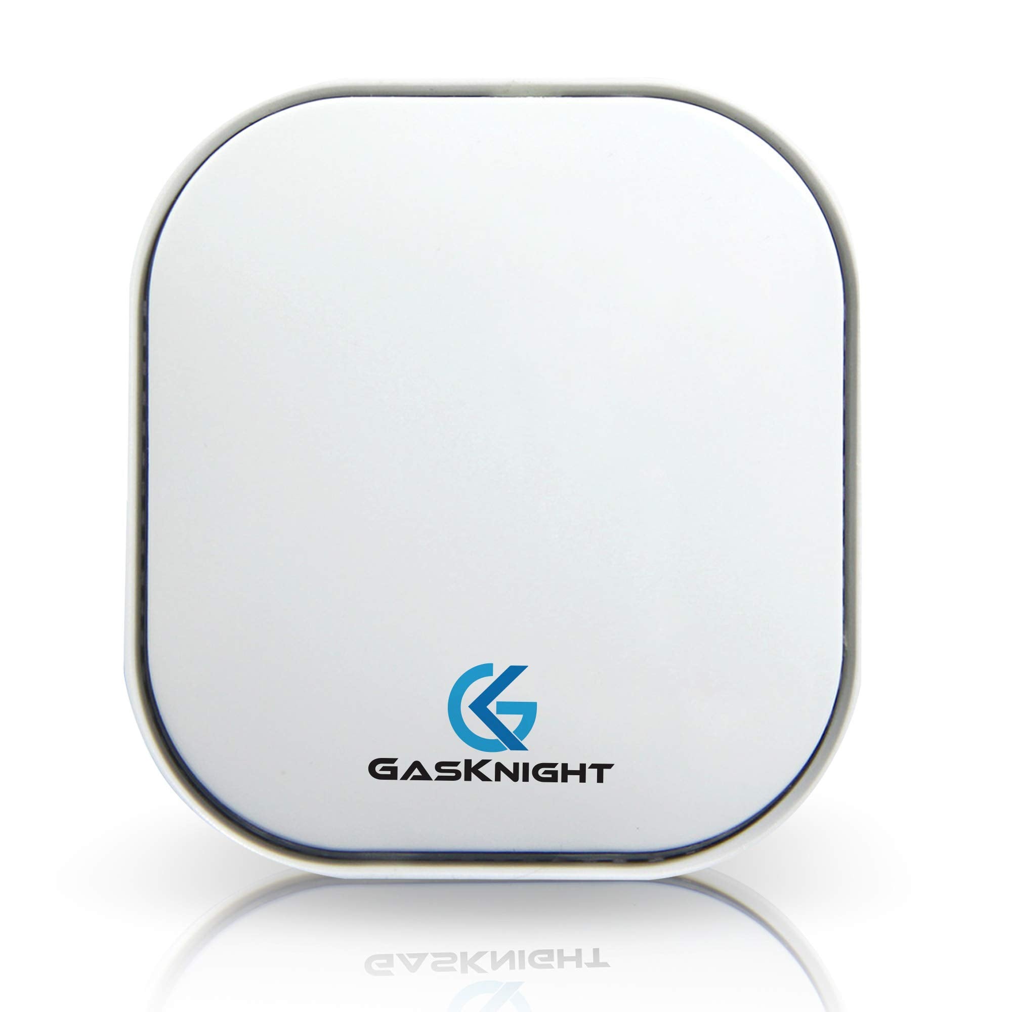 GasKnight GK2000 front view, plug-in detector with early gas-leak alerts for homes.