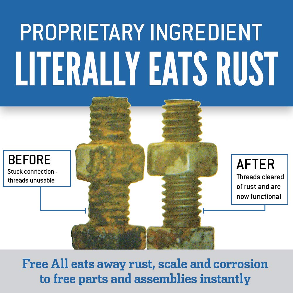Gasoila Free All 11oz aerosol can for easy rust treatment.