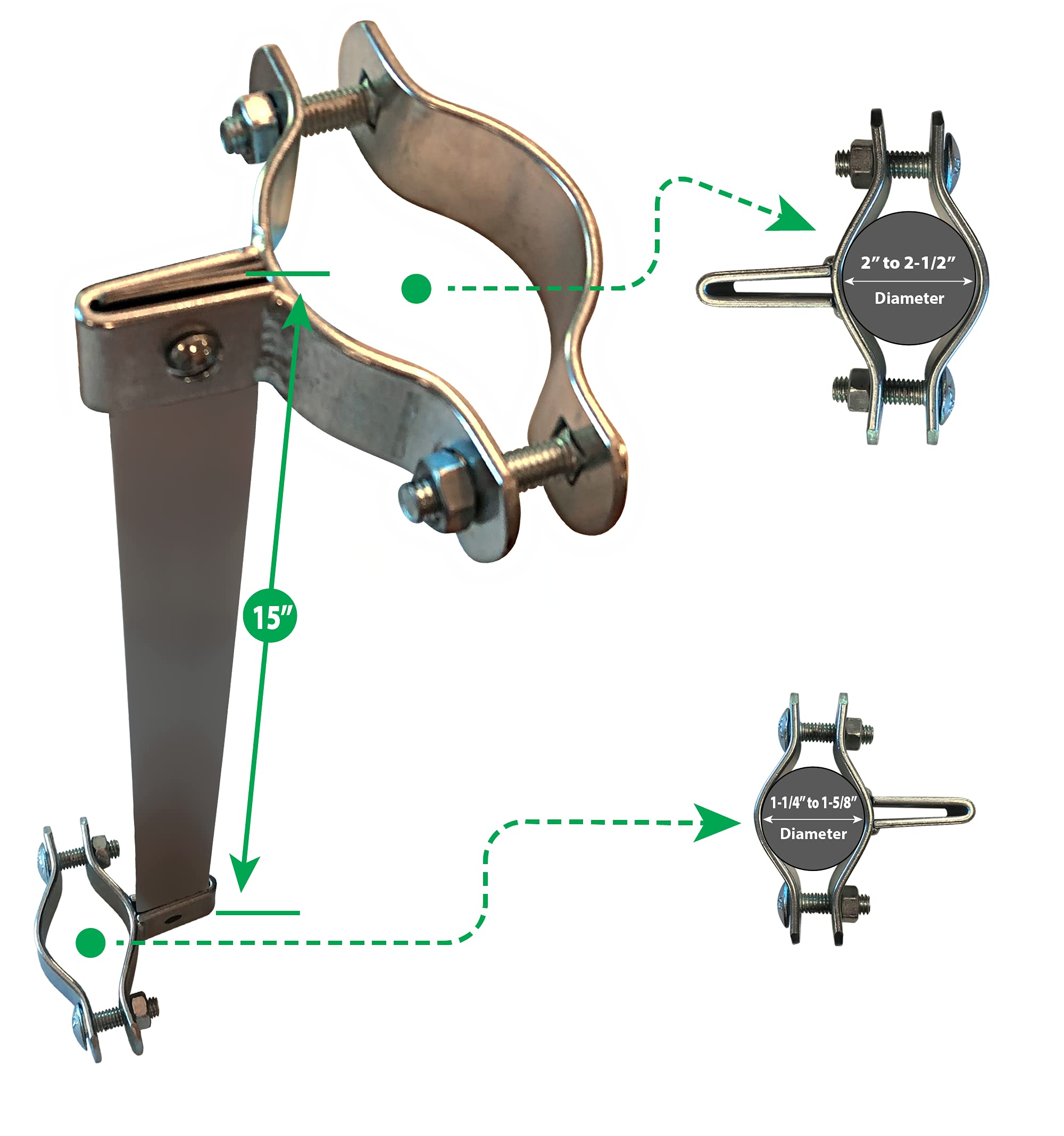 Gate Shut Sta-Klos Closer features simple screw-on brackets for quick installation.