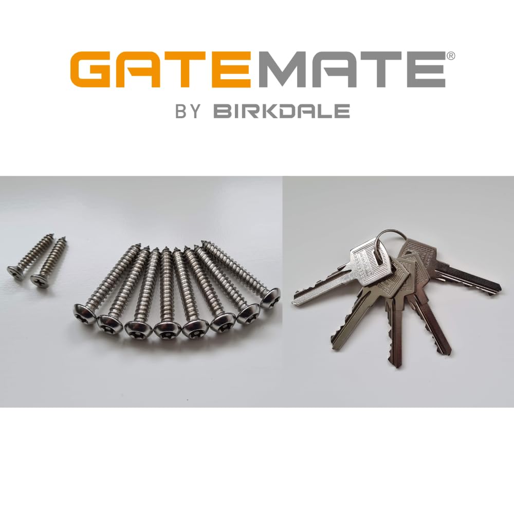 Gatemate lock mounted on wooden gate demonstrating versatile fit