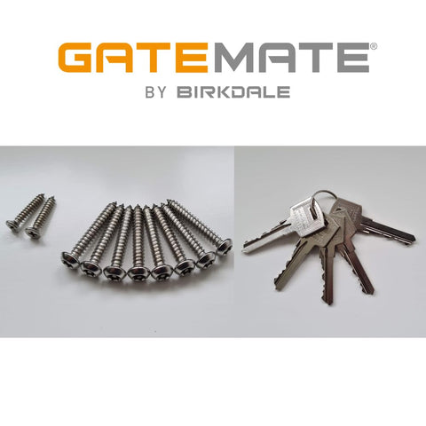 Gatemate lock mounted on wooden gate demonstrating versatile fit
