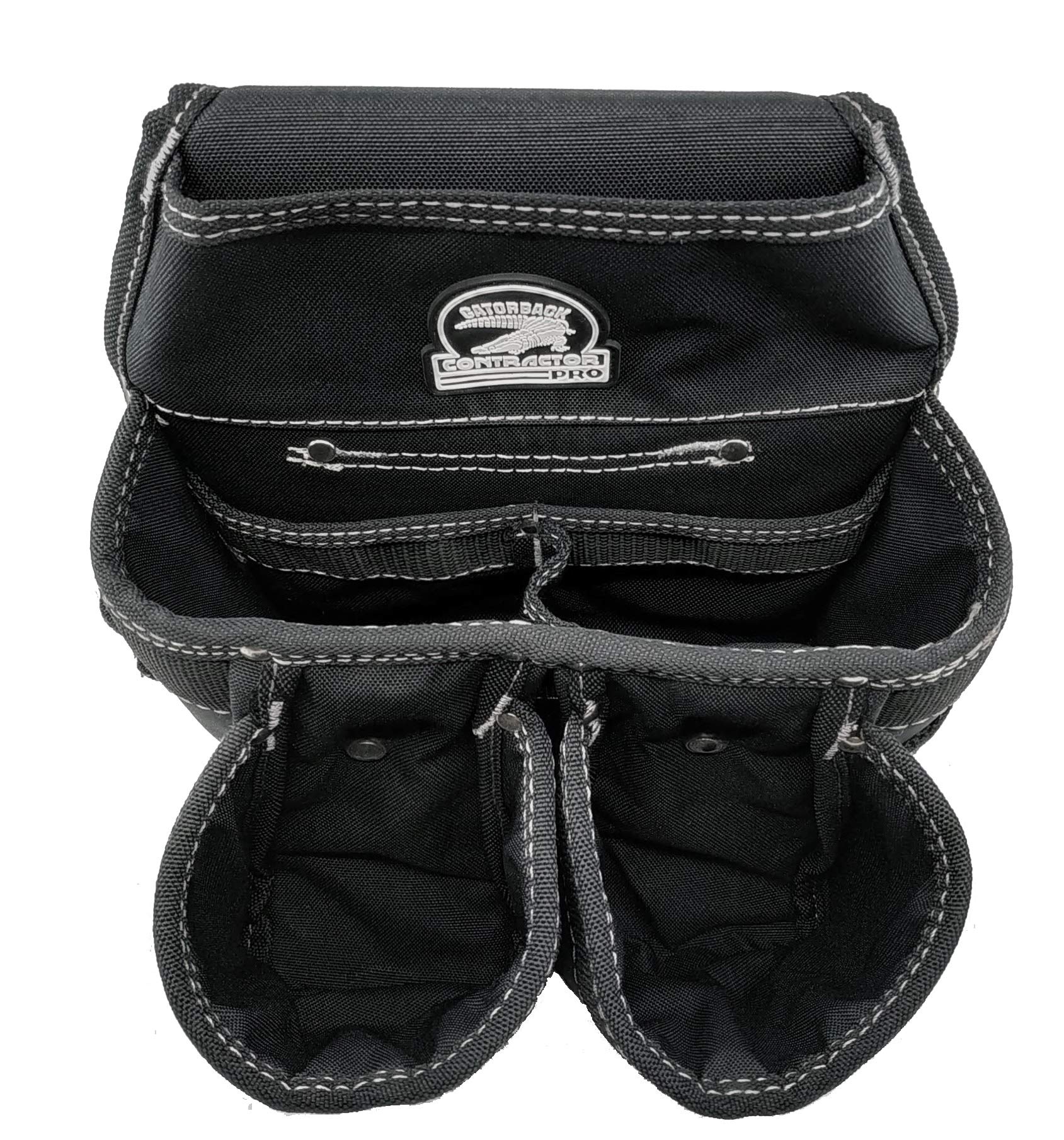Box-design pouches stay open for quick access in Gatorback B240.