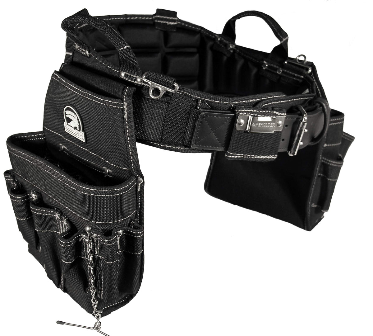 Gatorback B240 belt front view with tool pouches for easy access.