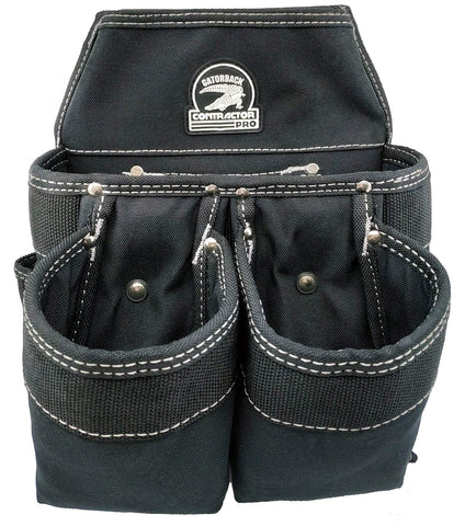 Interior plastic lining of Gatorback B240 pouches prevents sag.