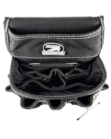 Riveted and bar-tacked stress points on Gatorback B240 for durability.