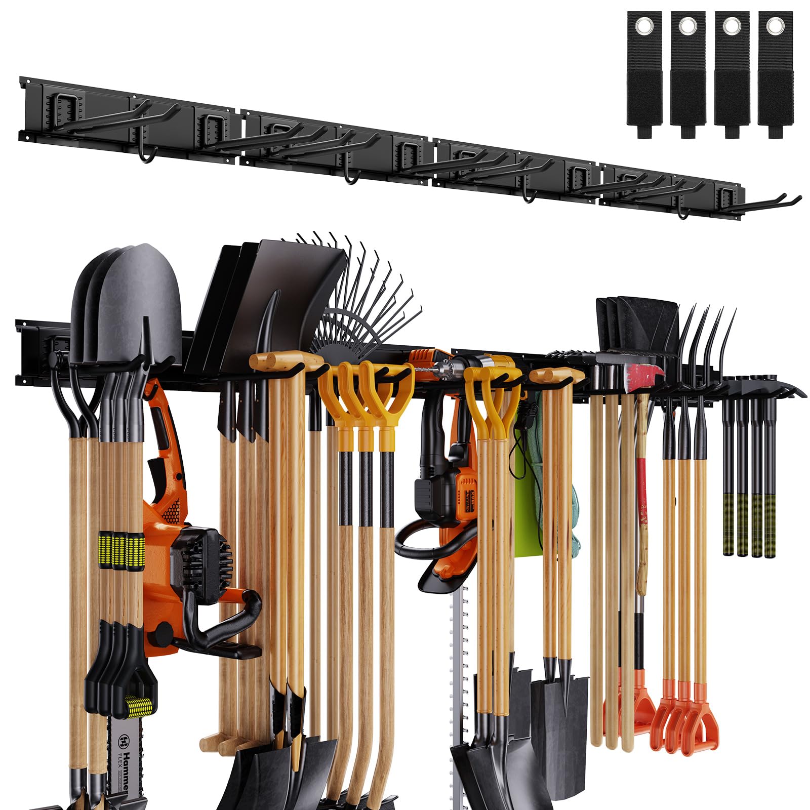 Gatsowm garage tool organizer wall-mounted 64-inch for organized tools.