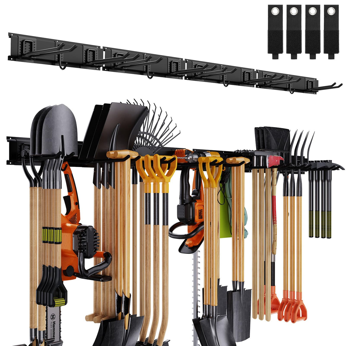 Gatsowm garage tool organizer wall-mounted 64-inch for organized tools.