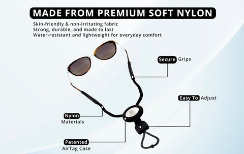 GATYZGEAR adjustable strap for eyewear ensures secure fit