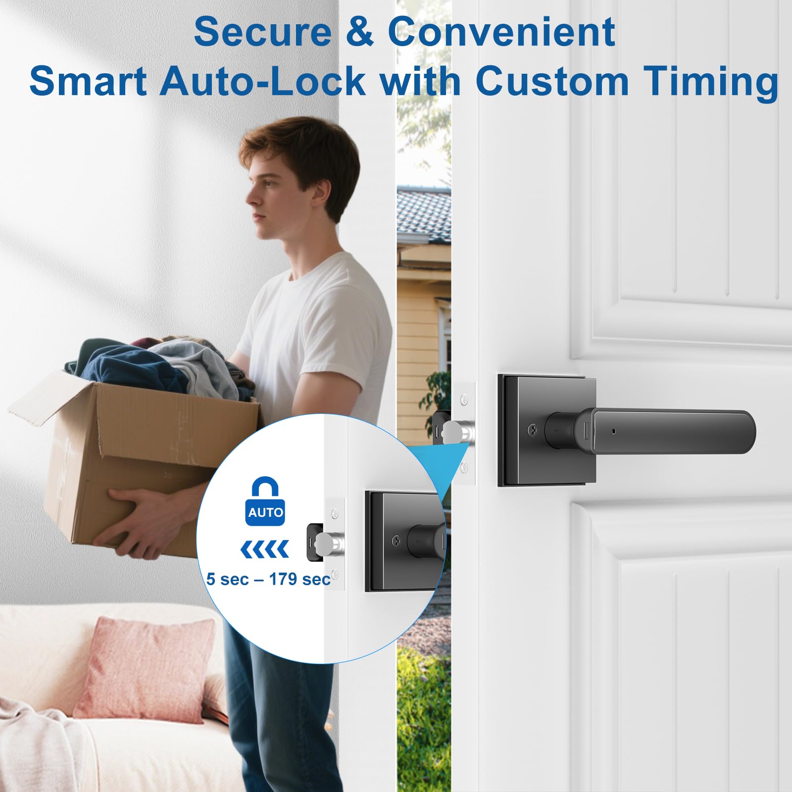 Gavdhe auto-lock indicator visualizes timing for secure closing.