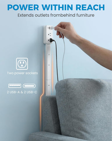 GaWear Outlet Extender Stick side view showing modular rods for flexible length