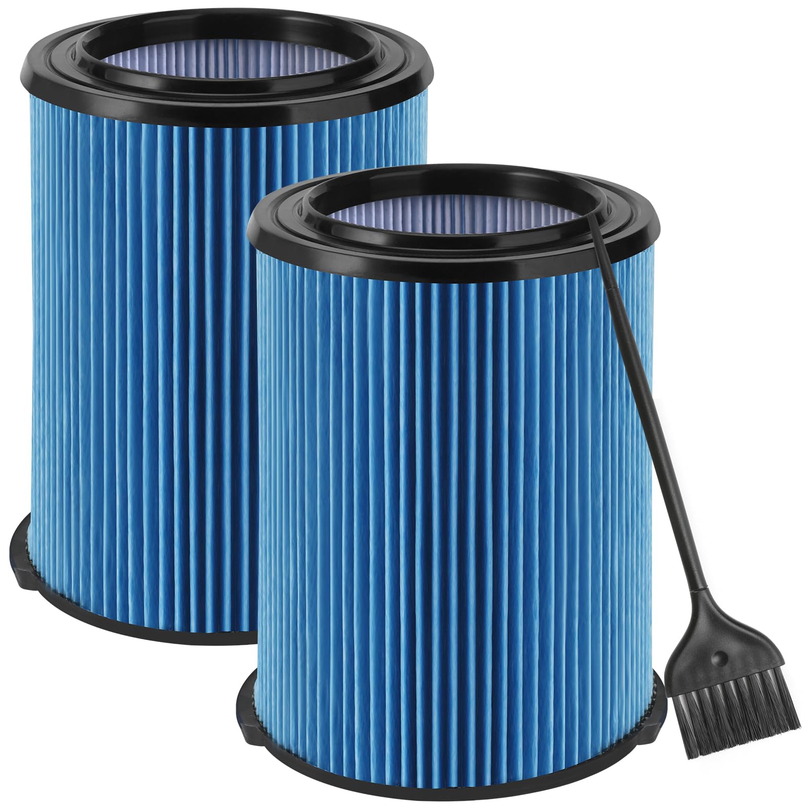 Gazeer VF5000 replacement filter two-pack for RIDGID vacuums improves dust filtration