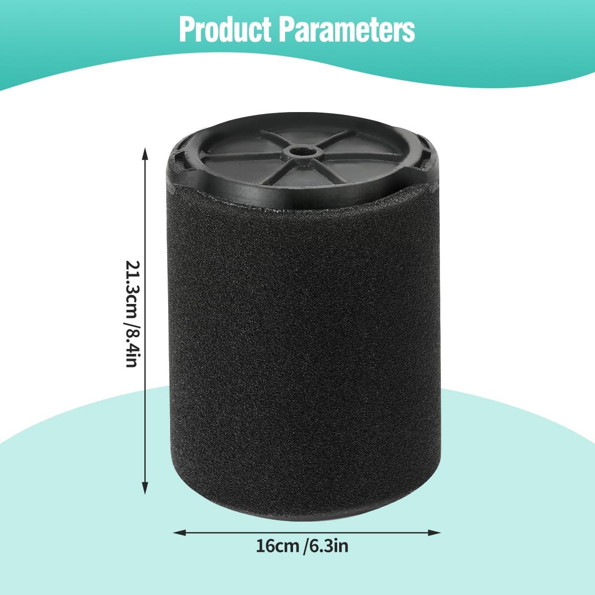 Gazeer VF7000 reusable filter for wet vacuum use.