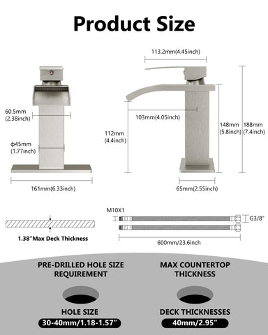 GBBNE 24-inch supply lines for simple hookup