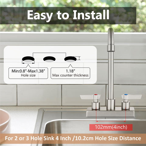 GBBNE swivel spout reaches 8.3 inches for thorough cleaning
