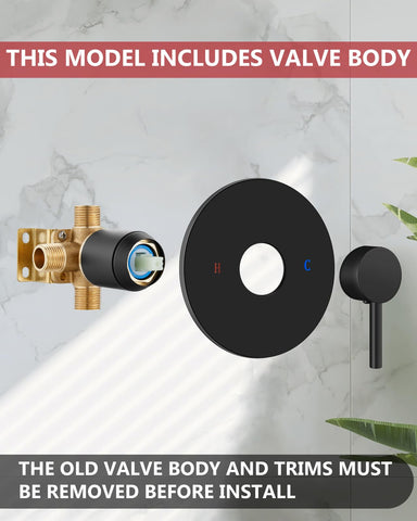 GBBNE complete shower trim kit with arm, head, plate