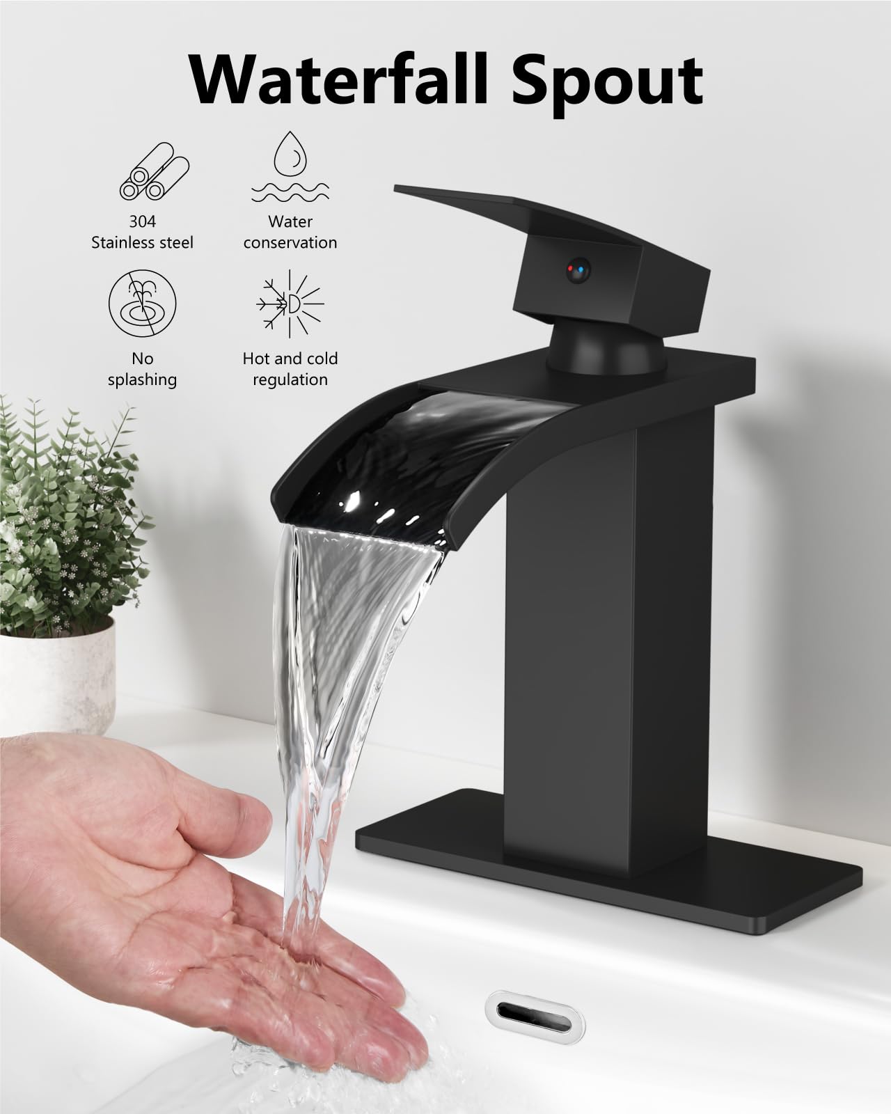 GBBNE deck plate for a 3-hole sink enhances versatility and finish