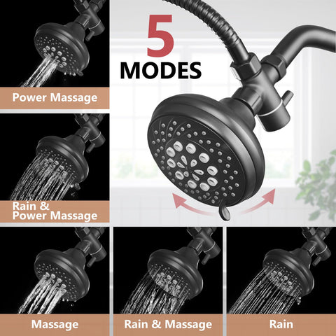 GBBNE handheld shower head in matte black for targeted rinses