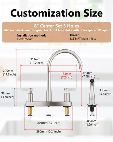 GBBNE included spray hoses simplify setup and connections