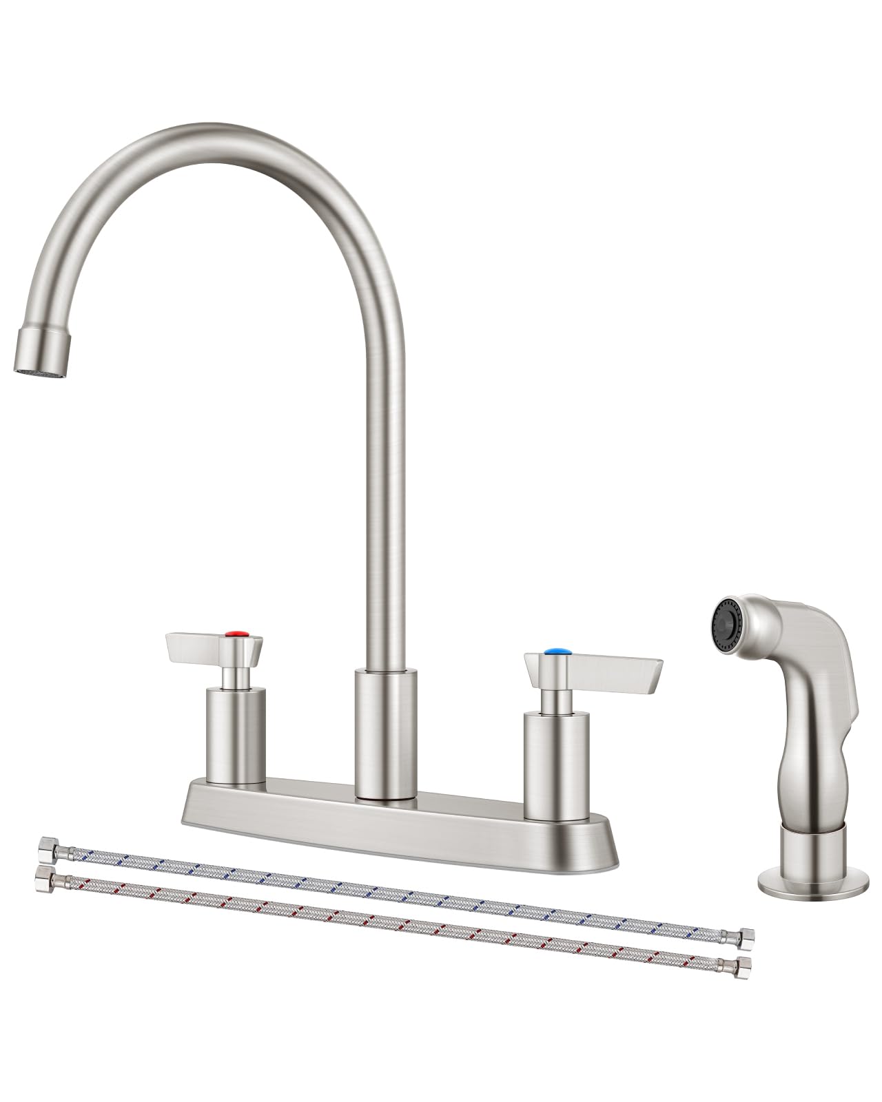 GBBNE kitchen faucet brushed nickel spout with modern design and reliable flow