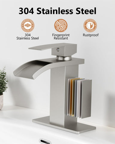 GBBNE pop-up drain included for easy bathroom drainage