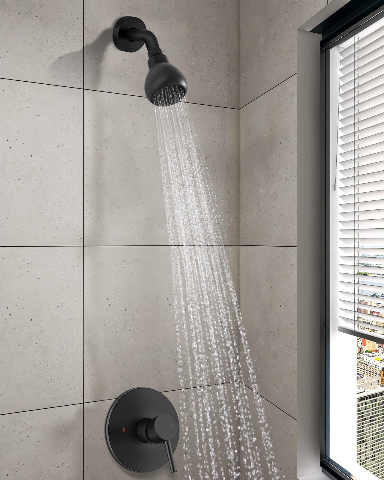 GBBNE 360-degree rainfall showerhead offering flexible coverage