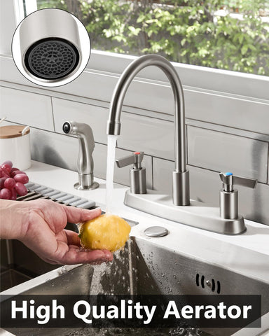 GBBNE side spray head adds flexible rinsing for vegetables and cookware
