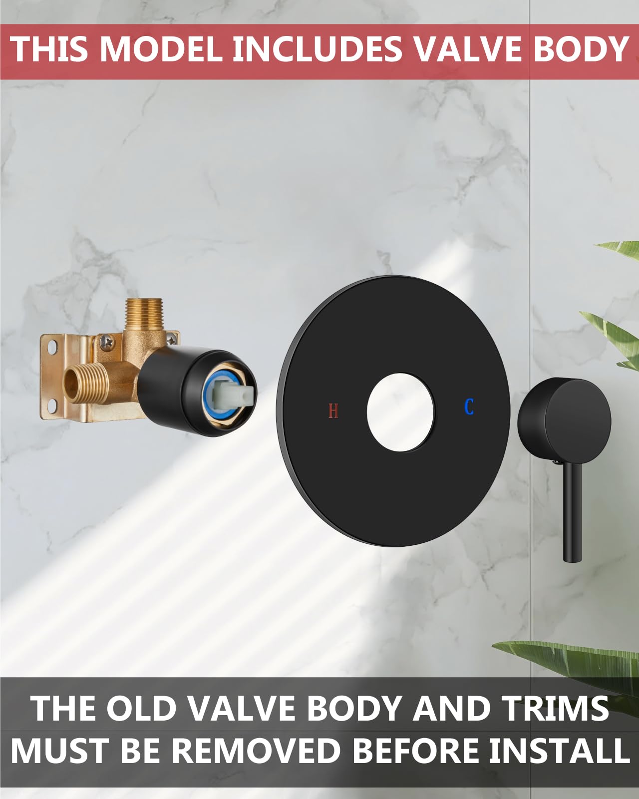 GBBNE 2.1 GPM flow delivers steady shower performance