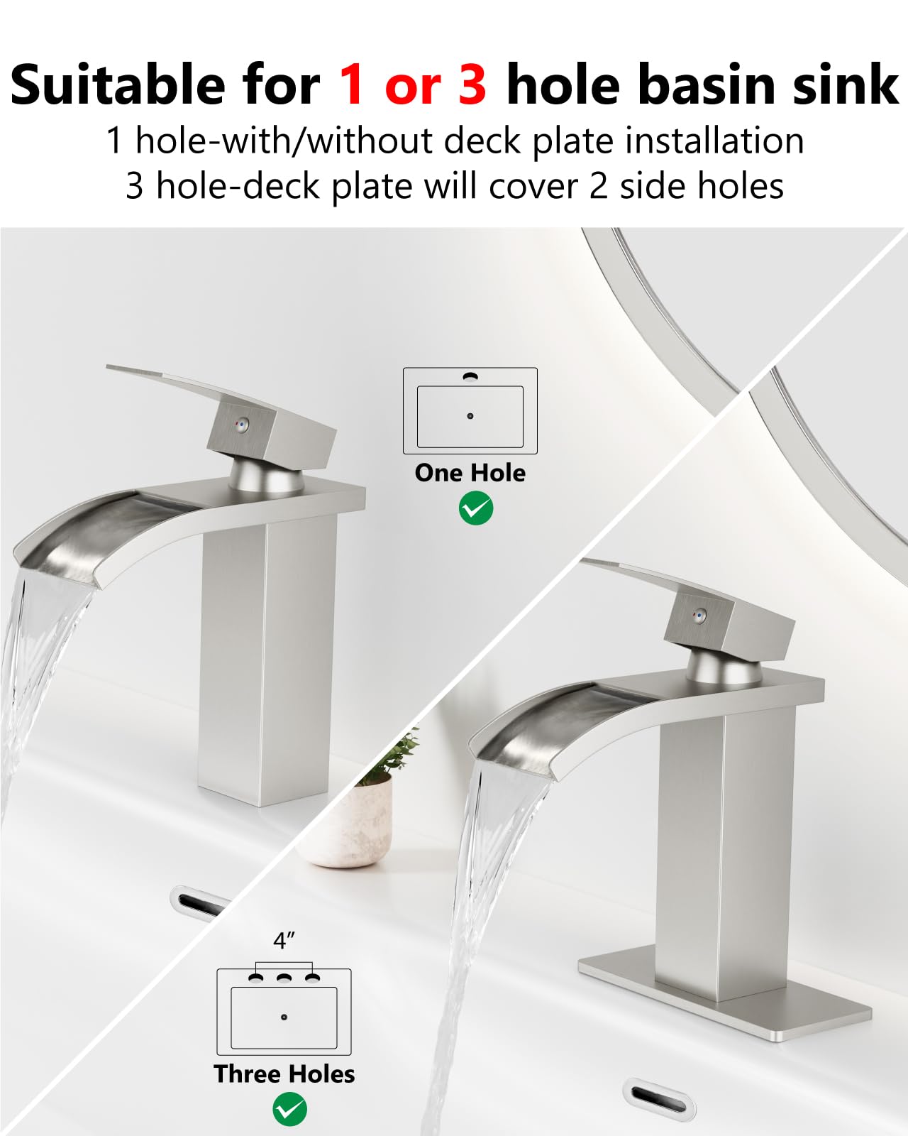 GBBNE 1.2 GPM flow helps conserve water and reduce splashes