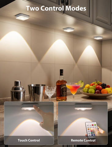 GBEAST LED under cabinet offers 3 color temps and 9 RGB moods for mood lighting.