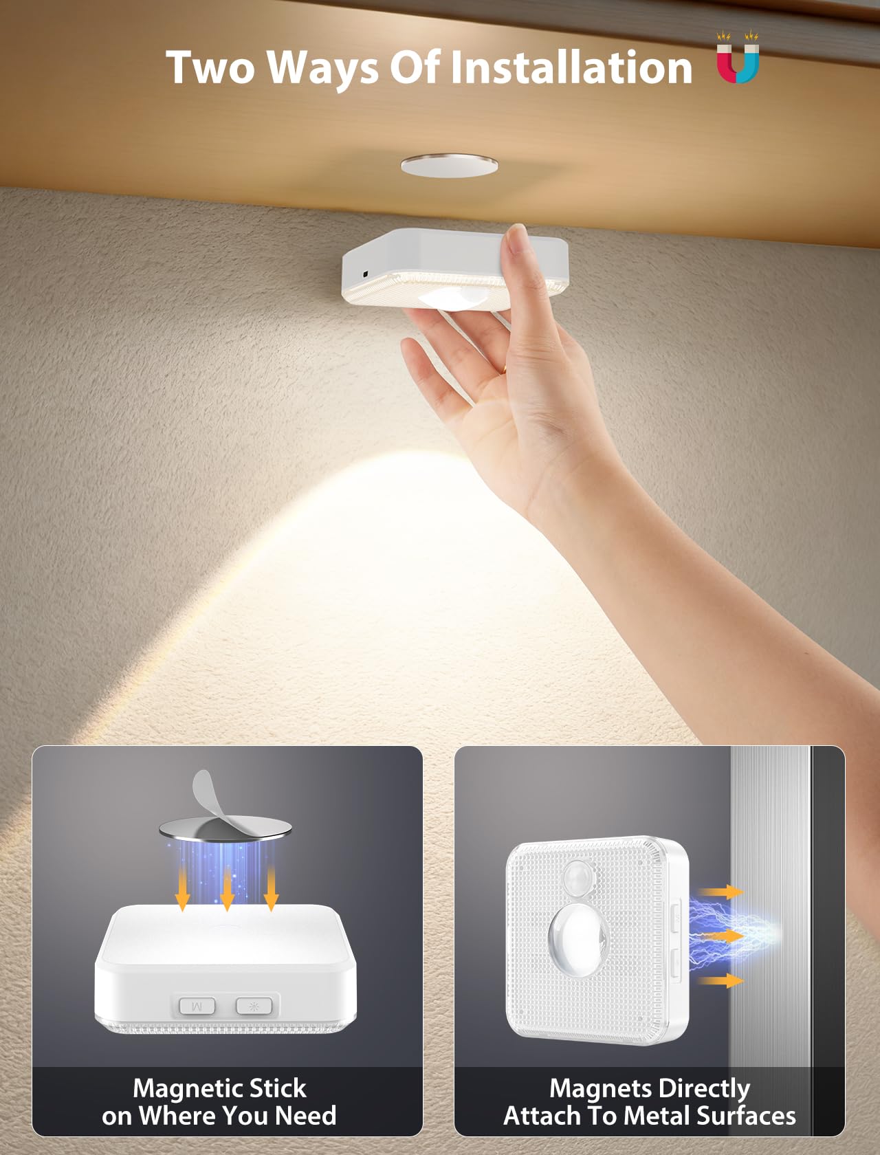 GBEAST magnetic backplate allows easy attachment to metal surfaces.