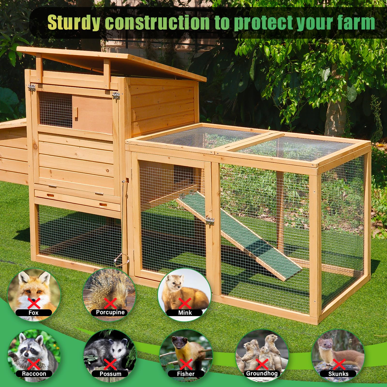 Gbekery hardware cloth protecting a vegetable garden from pests and debris.