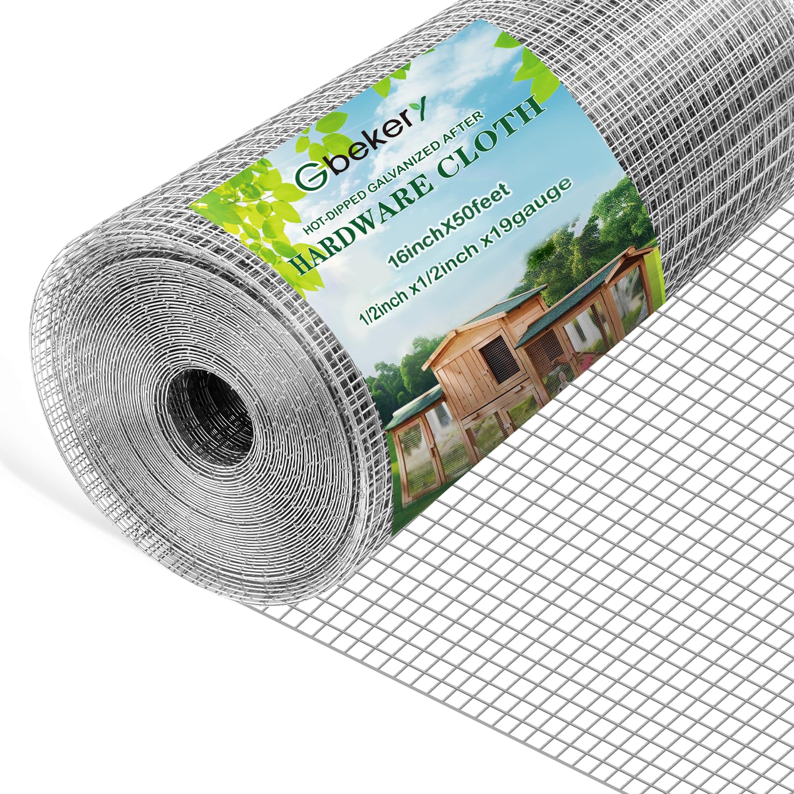Gbekery hardware cloth half-inch mesh for durable garden fencing and pest protection