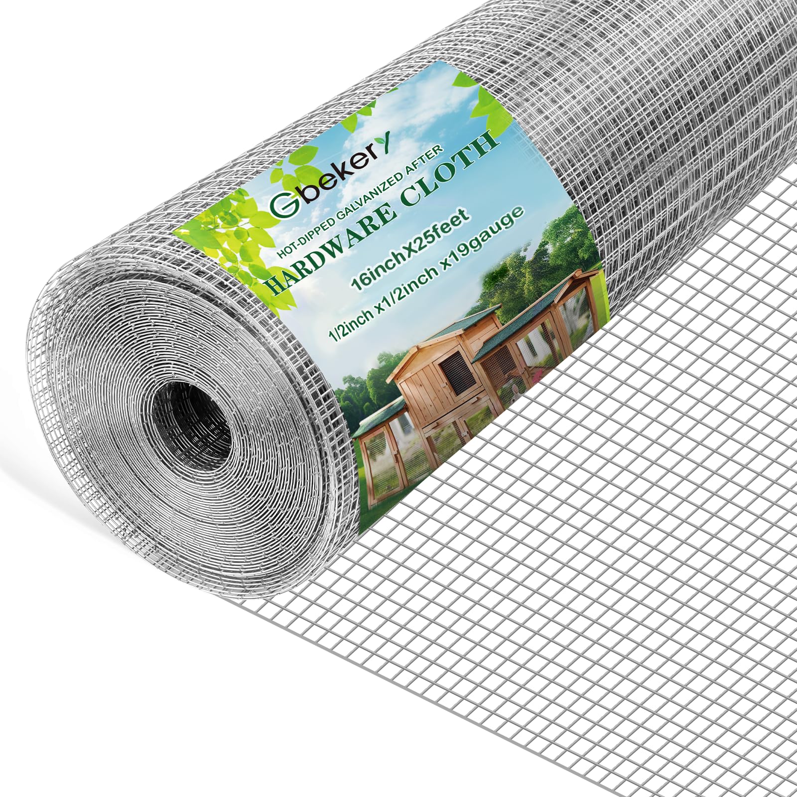 Gbekery hardware cloth with half-inch mesh for versatile garden projects.