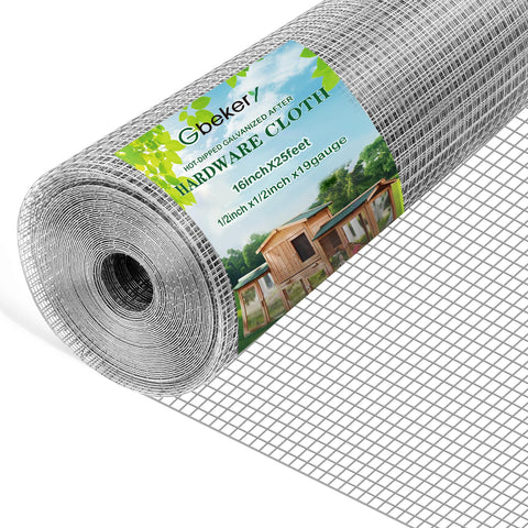 Gbekery hardware cloth with half-inch mesh for versatile garden projects.