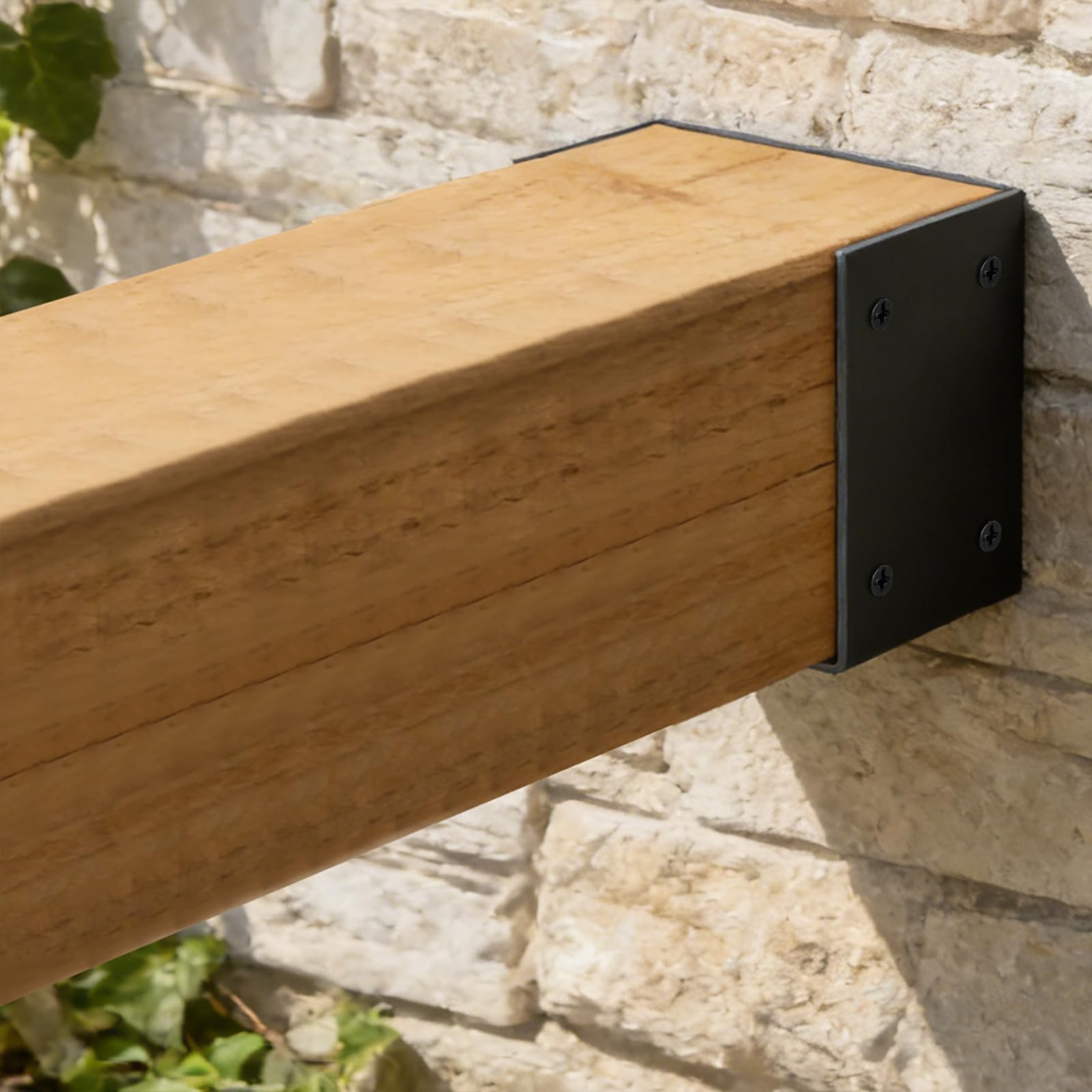 GBGS 4x4 joist hanger demonstrates robust steel construction for outdoor pergola connections