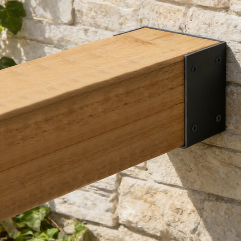 GBGS 4x4 joist hanger demonstrates robust steel construction for outdoor pergola connections