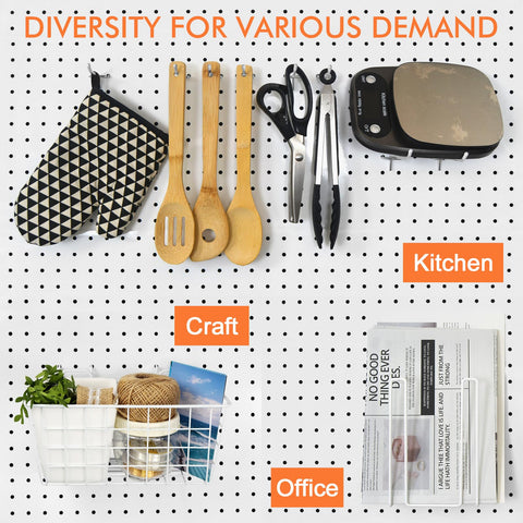 G.CORE pegboard J and L hooks featuring versatile hanging options
