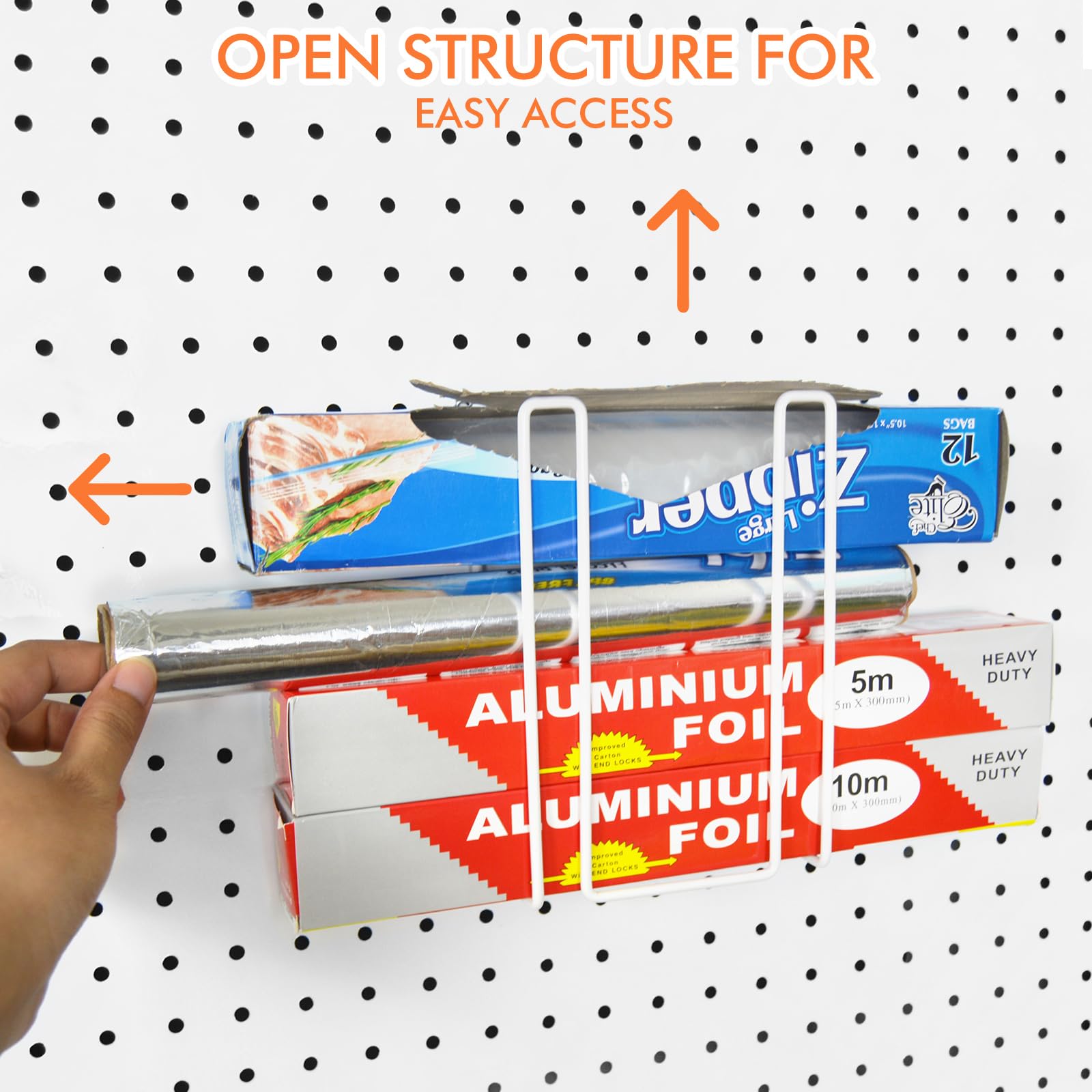 G.CORE pegboard book holder displayed for manuals and notes