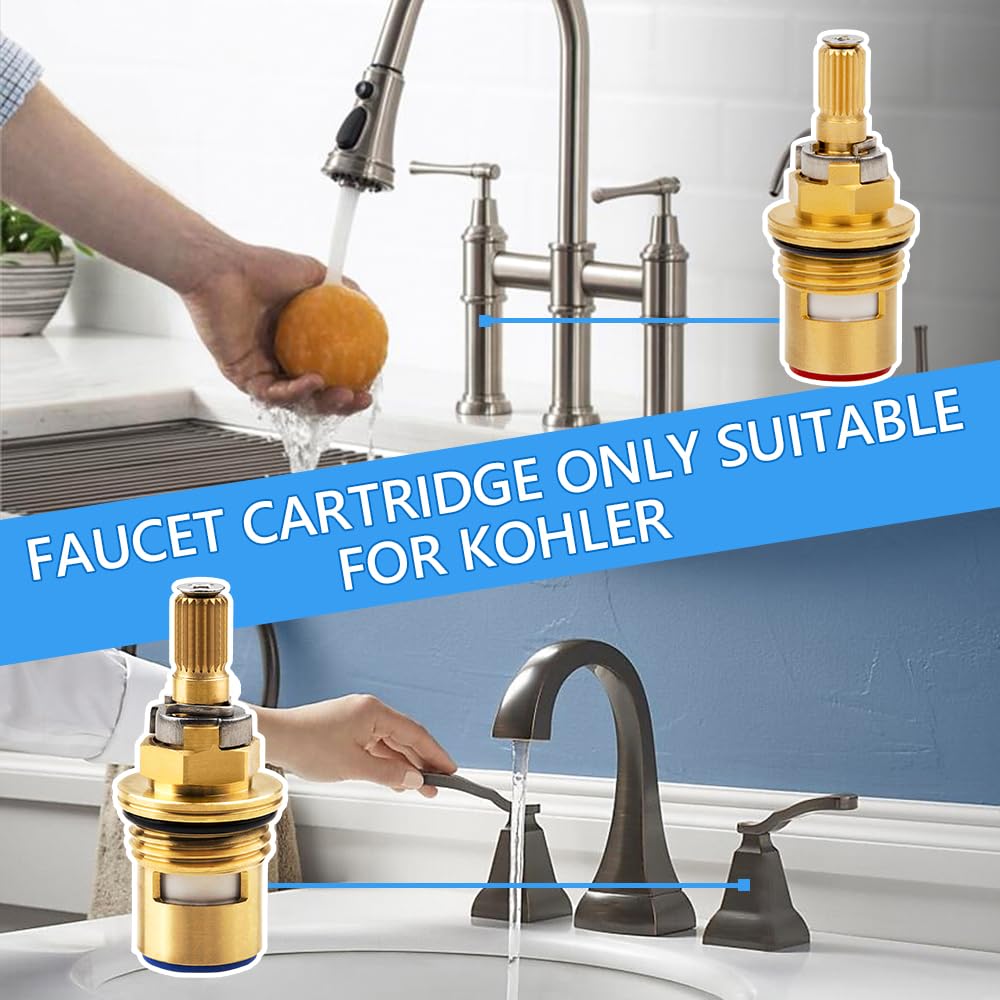 gcbcrit replacement cartridge is easy to install for DIY Kohler repairs