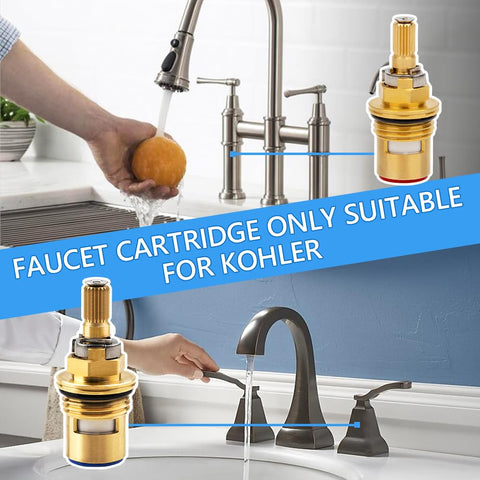 gcbcrit replacement cartridge is easy to install for DIY Kohler repairs