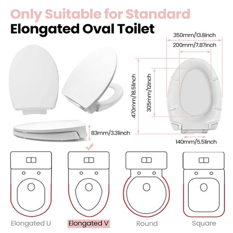 gcbcrit cotton white elongated seat shows clean durable finish