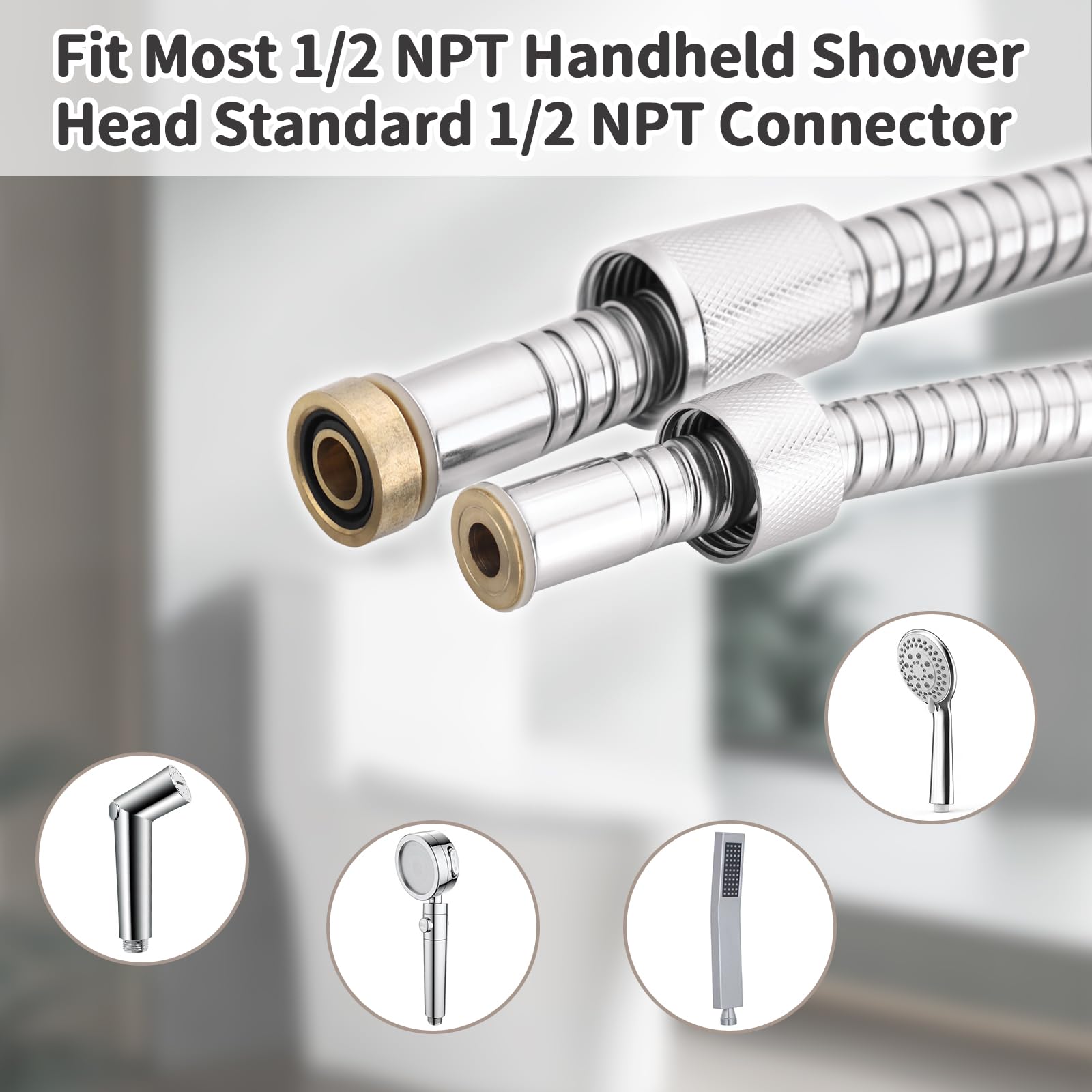 Tangle-free design prevents knots while water flows smoothly