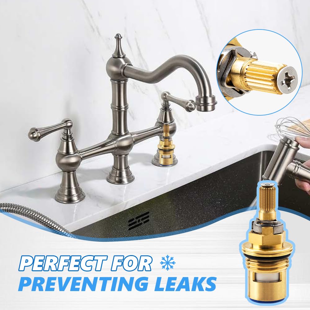 gcbcrit Kohler cartridge top with 20 gears enables precise valve adjustment