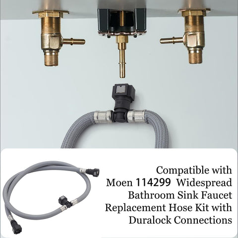 durable nylon braided hose exterior for Moen 114299 connections